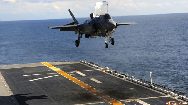 F-35B vertical landing