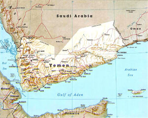 Map of Djibouti and surrounding area