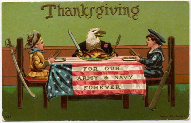 Thanksgiving postcard 1908