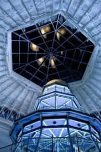 The old lighthouse around which Lockheed Martin built its "Center for Innovation" in Suffolk, Va.