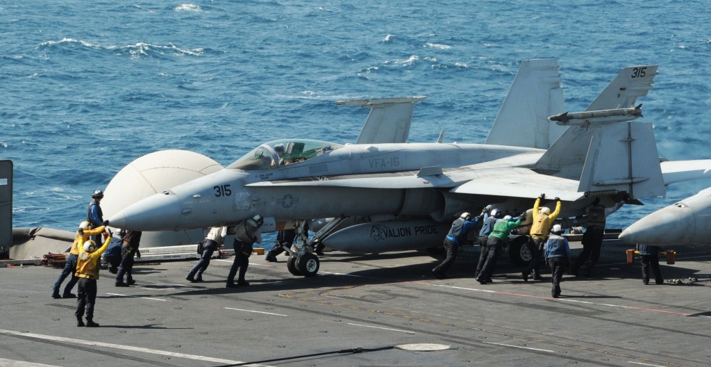 F/A-18C Hornet aboard USS George H.W. Bush