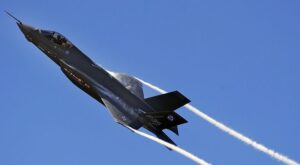 F-35A climbing at Eglin Air Force Base