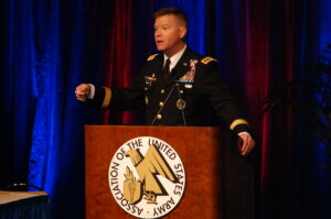 Gen. David Perkins at AUSA Global 2015. (Courtesy Luc Dun, AUSA News)