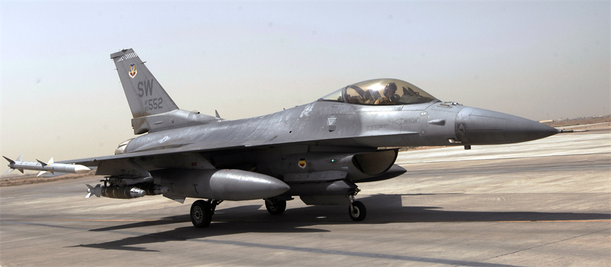 F-16 carrying GBU-54