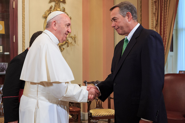 Rep. John Boehner and Pope Francis