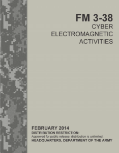 Army doctrine considers electronic and cyber warfare two sides of the same coin, "CEMA."