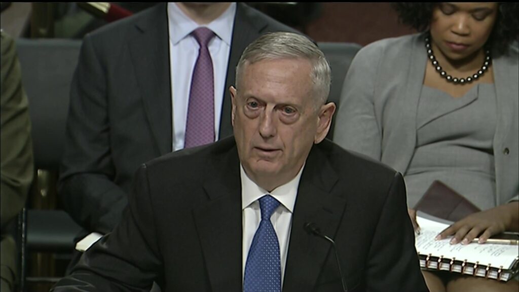 Mattis testifies at SASC June 2017