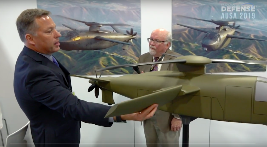 screenshot from Breaking Defense video