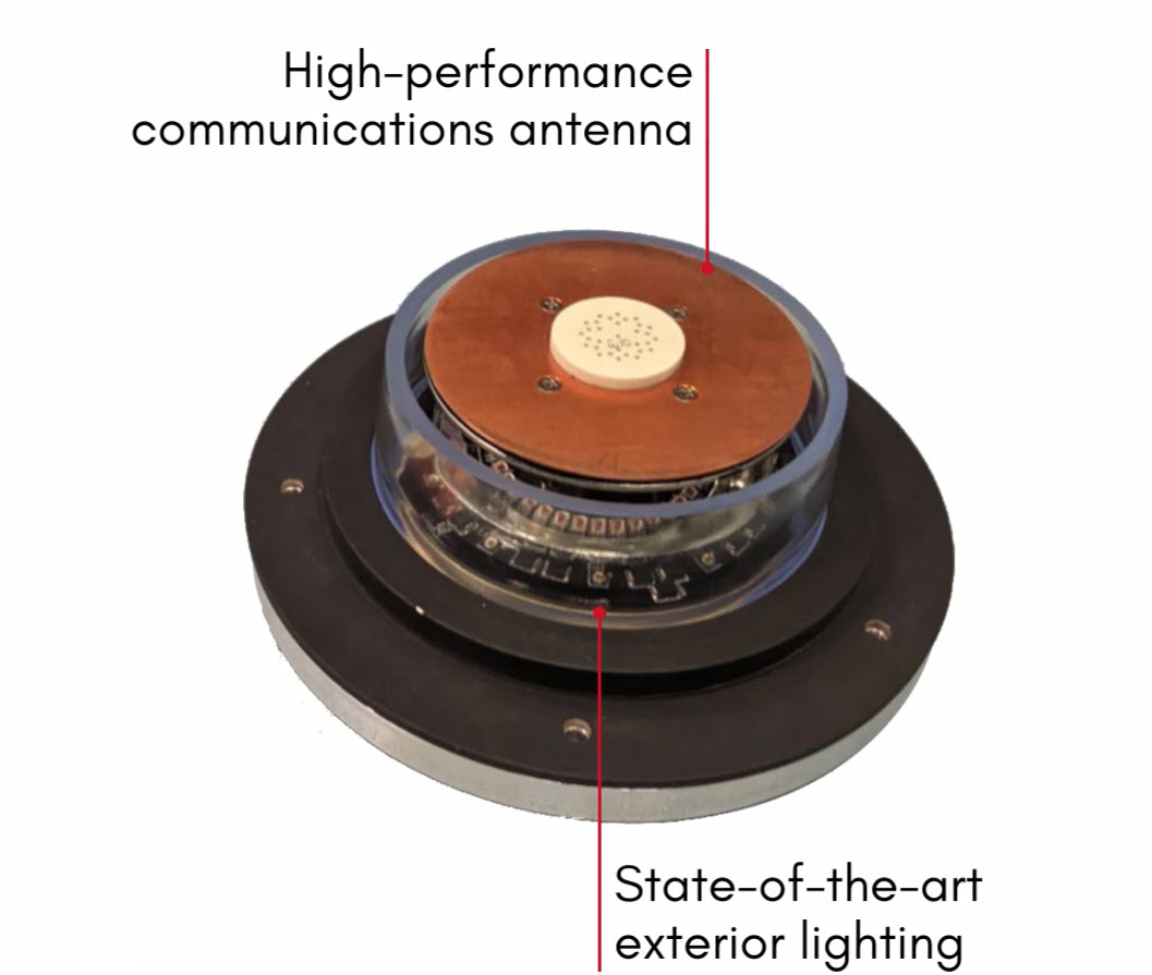 In this Integrated Light and Antenna for FVL,, Collins brought together an anti-collision light and a high-capacity Ku-band antenna that provided the necessary performance. (Collins Aerospace image).