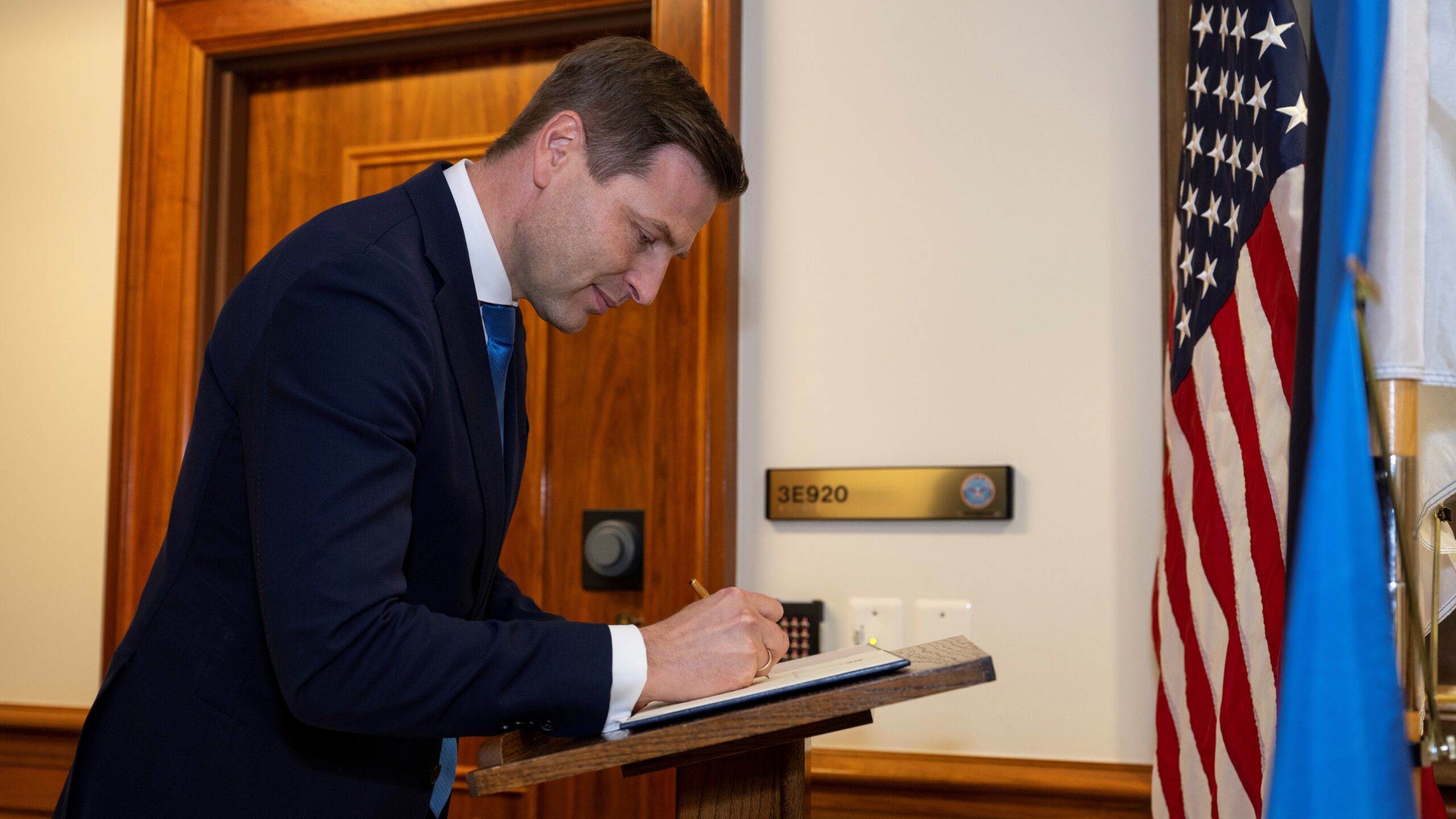 Secretary Austin hosts Estonian Defense Minister Hanno Pevkur