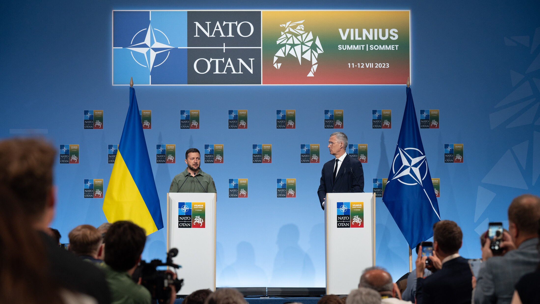 Joint press conference following the bilateral meeting by the NATO Secretary General and the President of Ukraine &ndash; 2023 NATO Vilnius Summit