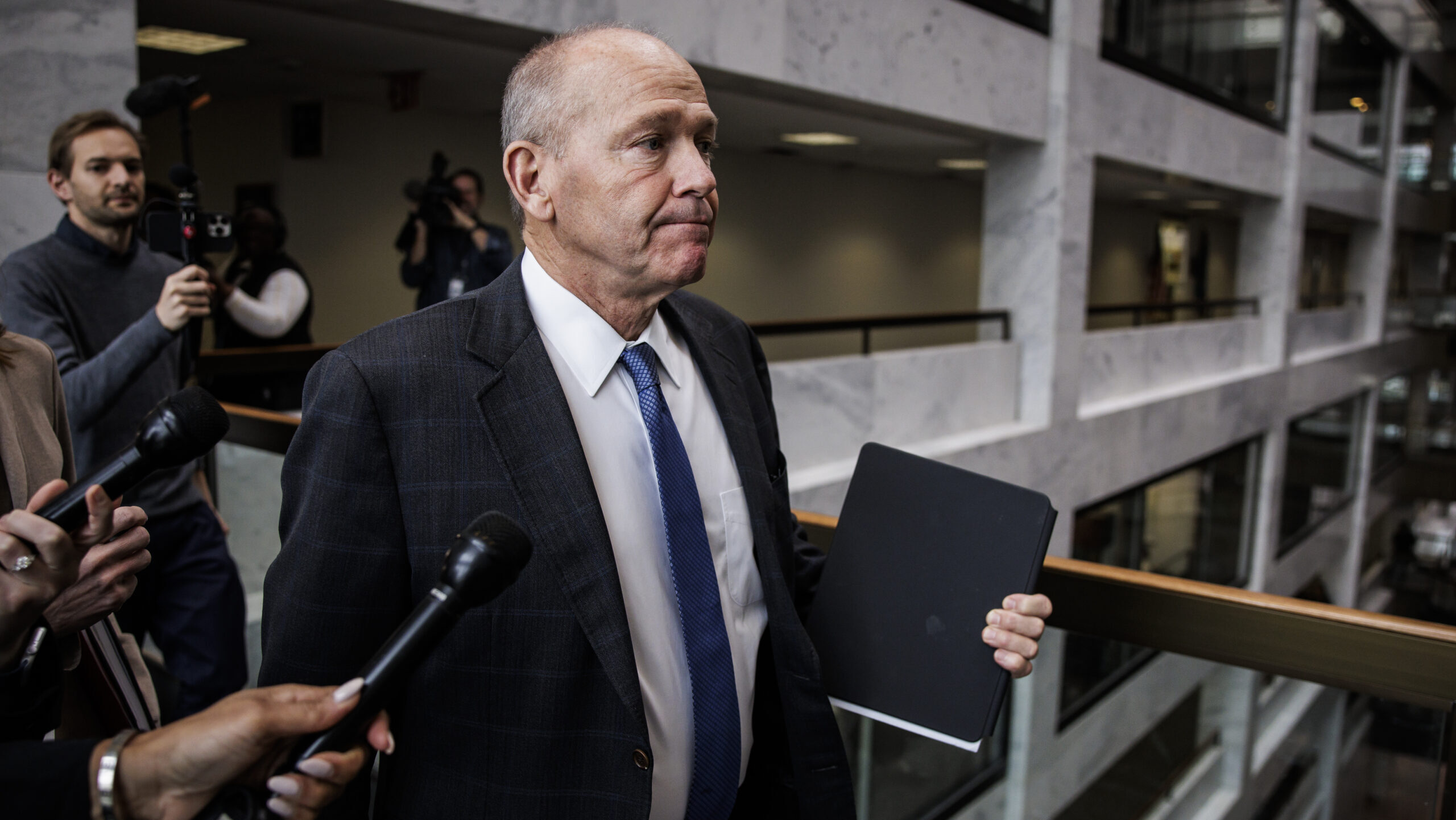 Boeing CEO Dave Calhoun Meets With Lawmakers On Capitol Hill