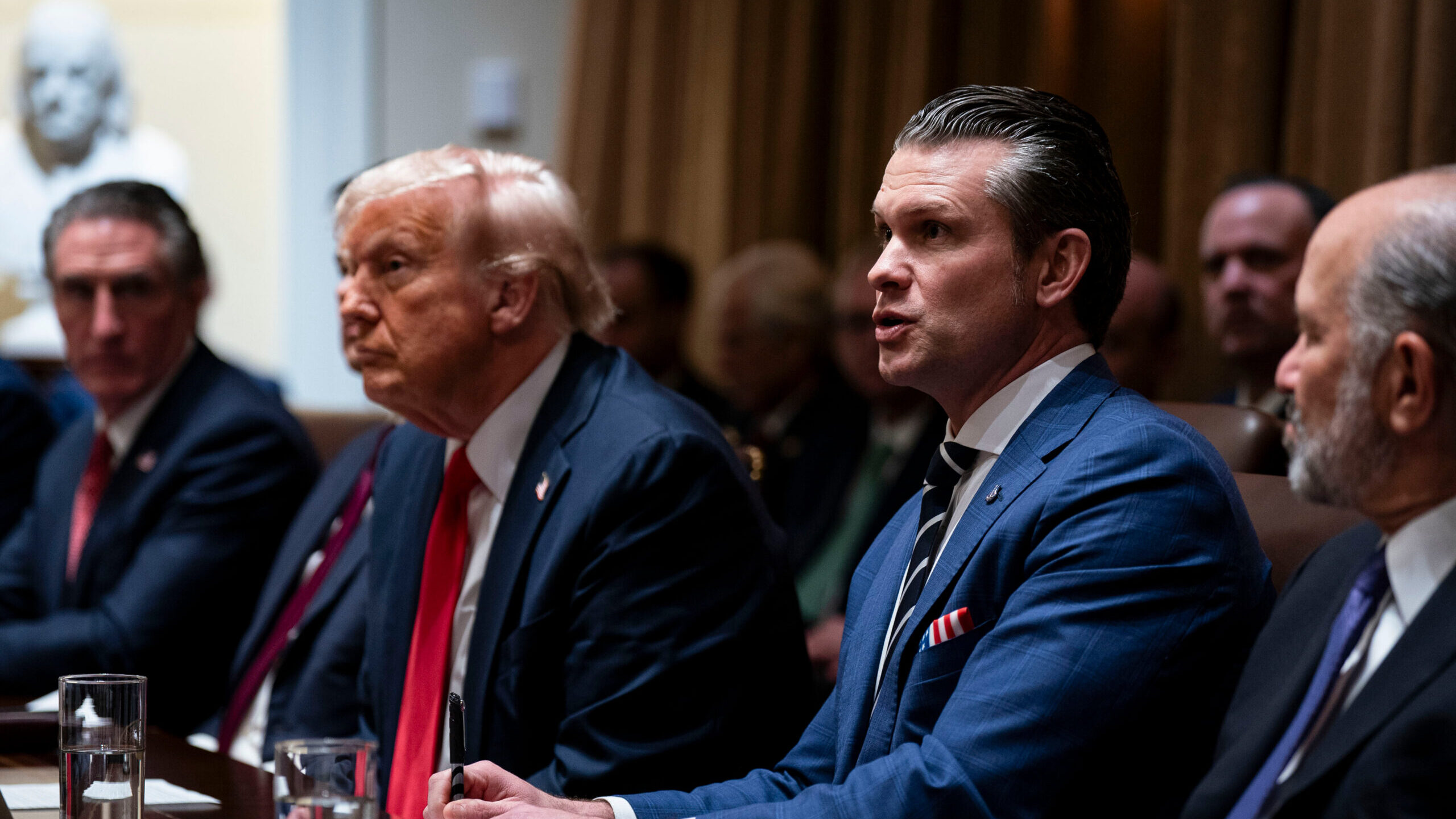 President Trump Holds First Cabinet Meeting