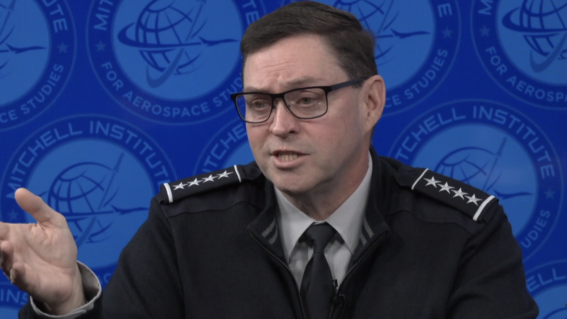 Gen. Chance Saltzman, Mitchell Institute, March 26 2025 screengrab