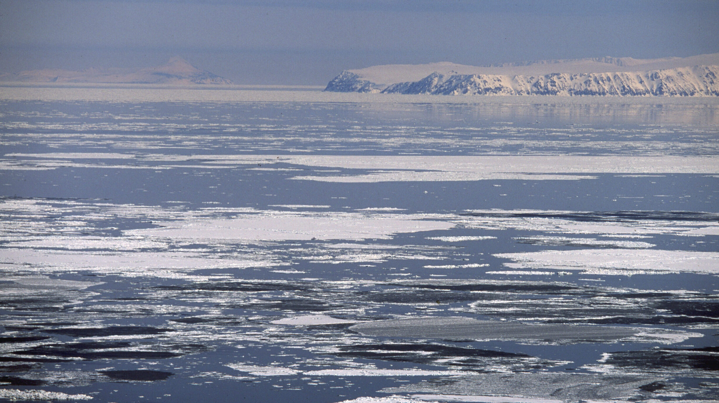 Diomede Islands in the Bering Strait