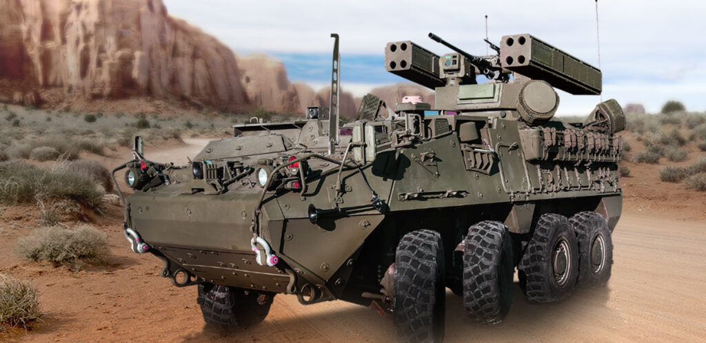 Moog&rsquo;s counter-UAS systems are installed on vehicles to offer mobile counter-drone defense capabilities. (Photo courtesy of Moog)