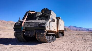 A BAE Systems Hägglunds BvS-10 Sindhu variation