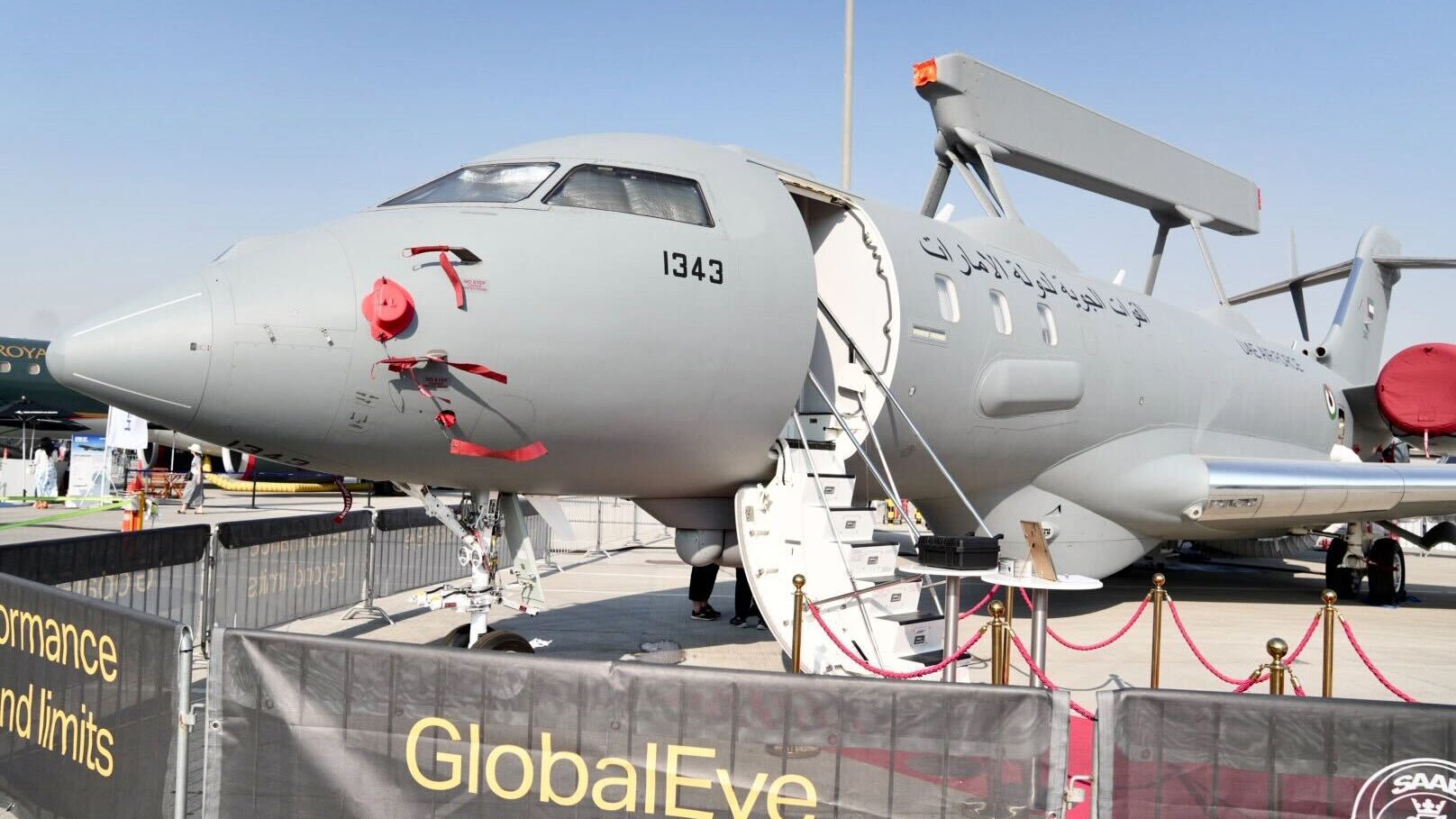 Saab GlobalEye Dubai Airshow