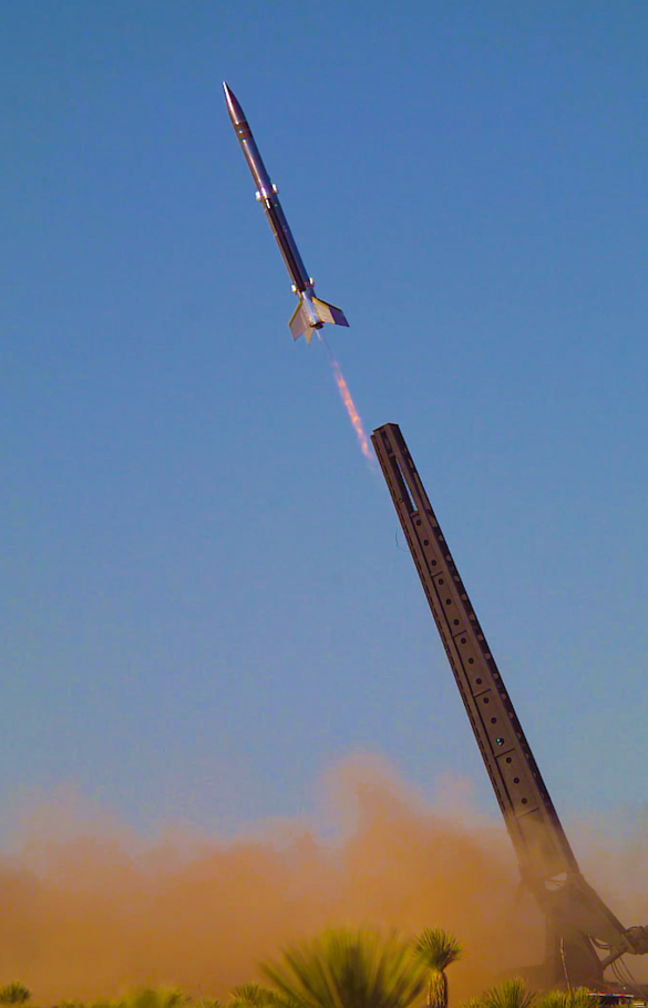 Ursa Major ARMD flying rocket image
