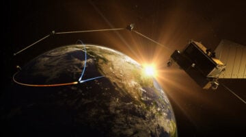 L3Harris technology for the SDA Tranche 3 Tracking Layer program will provide infrared sensing, advanced on-orbit data processing and real-time detection of advanced hypersonic and ballistic missile threats. (Photo courtesy of L3Harris.)