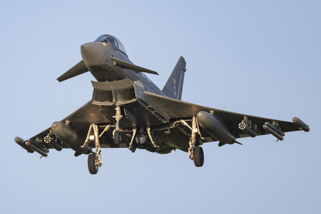 BAE Systems Tests Low-Cost Counter-Drone on Eurofighter Typhoon