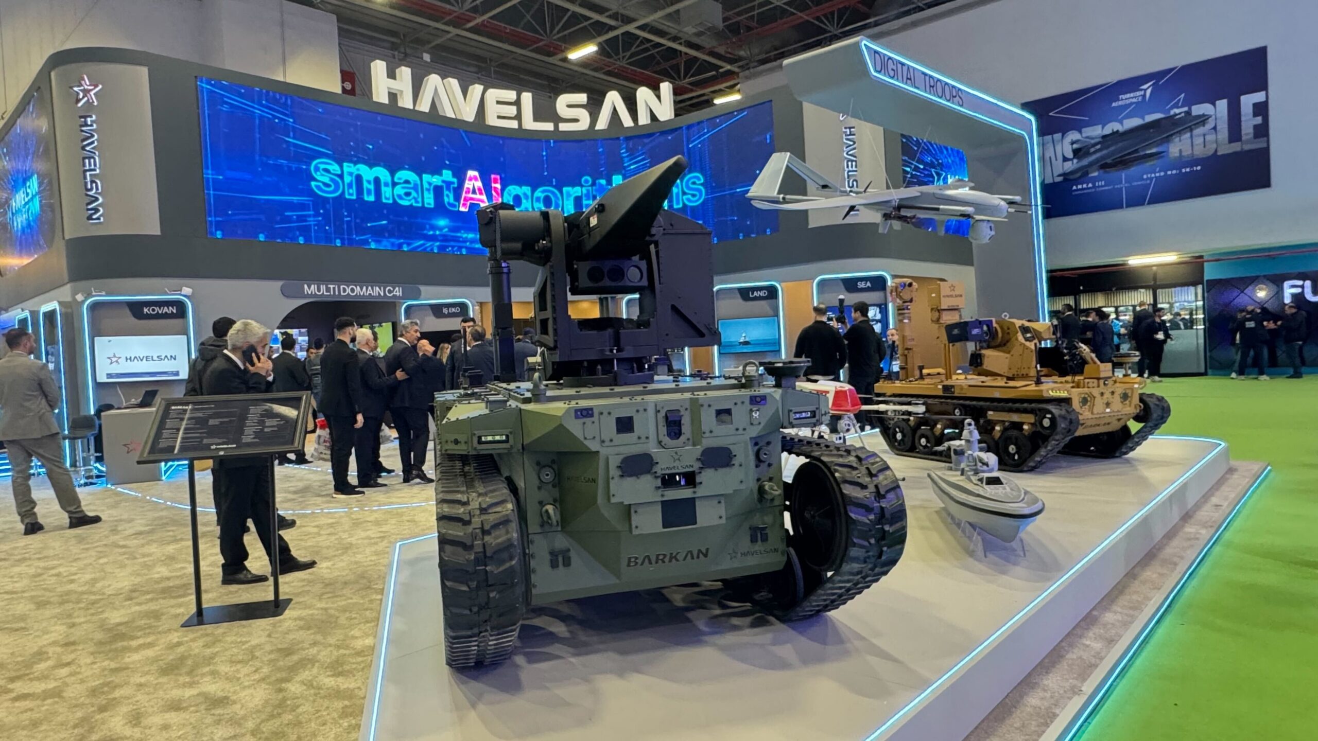 Havelsan unveils Barkan 3 unmanned ground vehicle, to be part of autonomous swarm - Breaking Defense