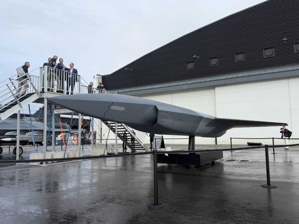 Saab shows off loyal wingman drone it hopes to offer Swedish Air Force