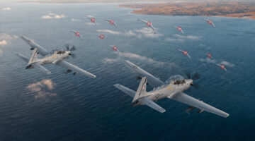 Embraer is adapting its A-29 Super Tucano aircraft to serve as a counter-UAS platform. (Photo courtesy of Embraer.)