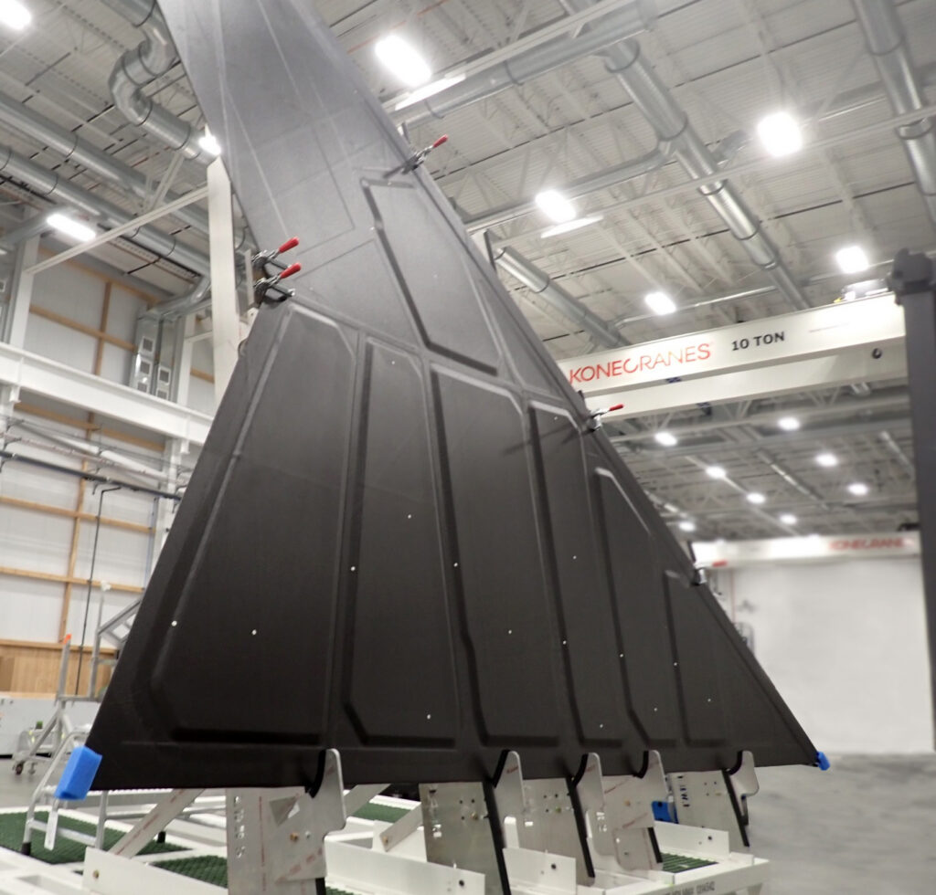 The lower wing skin of the first Vectis prototype. (Lockheed Martin Skunk Works)