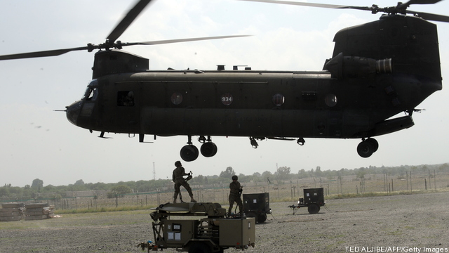 Army CH-47 Chinook in Afghanistan
