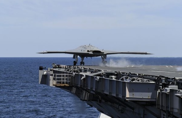 The Navy's X-47B drone becomes the first unmanned aircraft to launch from an aircraft carrier.