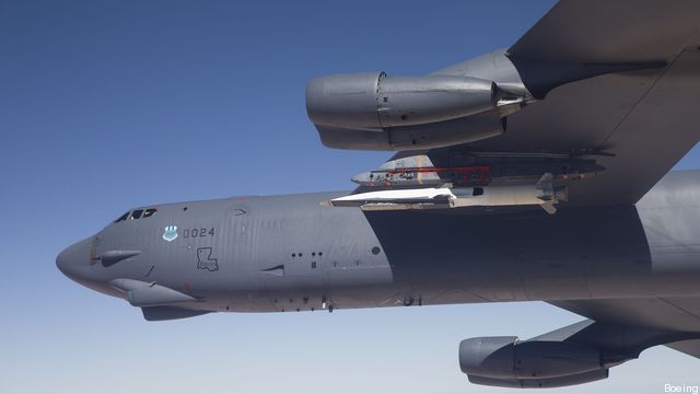 A B-52 prepares to launch the X-51 "hypersonic" test vehicle.