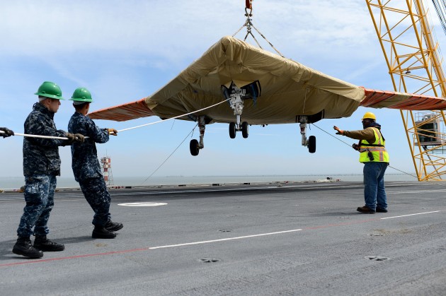 George H.W. Bush is scheduled to be the first aircraft carrier to catapult launch an unmanned aircraft from its flight deck. George H.W. Bush is preparing to conduct training operations in the Atlantic Ocean.