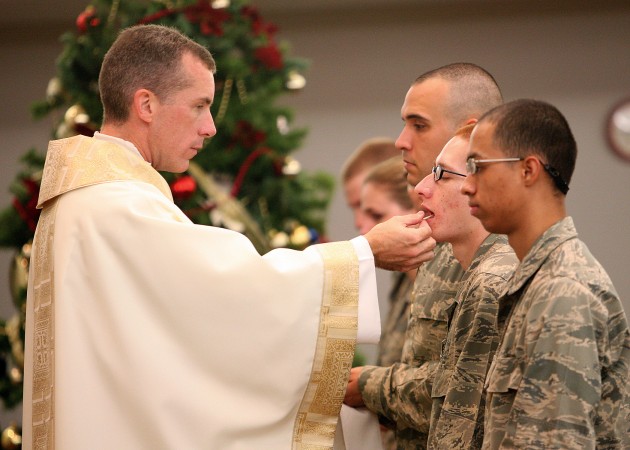 In 2008, Air Force chaplains performed more than 147,000 counselings, provided more than 50,000 worship observances and conducted more than 28,000 religious rites and observances for Airmen and their families. (U.S. Air Force photo/Robbin Cresswell) 