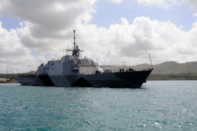 The first Littoral Combat Ship, USS Freedom, on its way to Singapore last year.