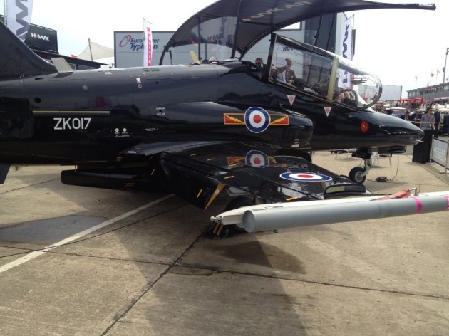 The Hawk trainer by BAE Systems, already being used by the Royal Air Force.
