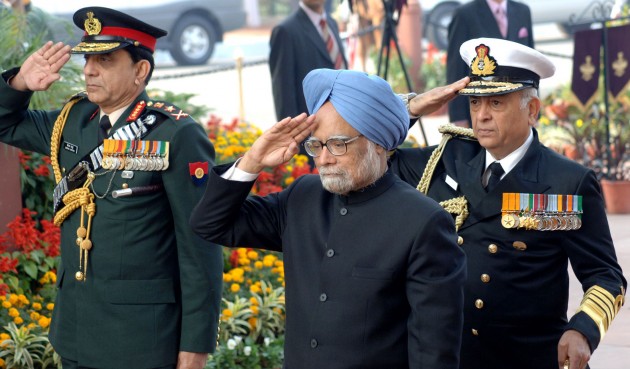 India's Prime Minister Manmohan Singh, seen here at a military parade, will meet with President Obama on Friday.