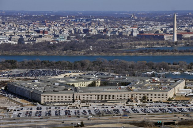 Pentagon & beyond - view of DC over river - 032113-Pentagon-full