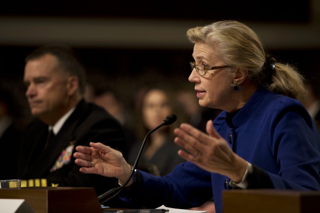 Christine Fair, Acting Deputy Secretary of Defense, testifying before Congress.