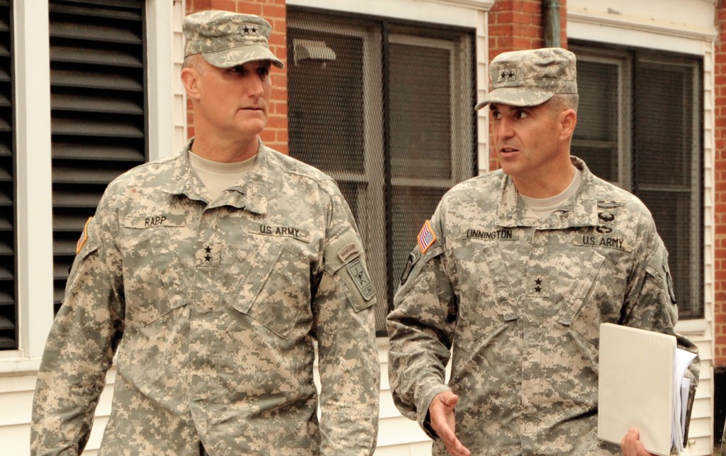 Maj. Gen. William Rapp (at left) will take command of the Army War College.