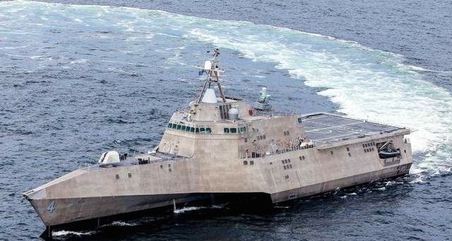 USS Coronado Littoral Combat Ship LCS sea trials