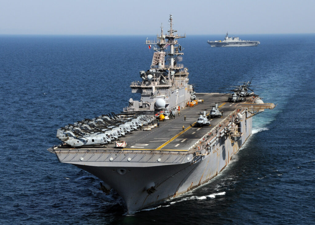 The USS Essex (pictured) is the first Navy warship with a 3D printer.