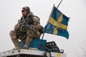 Swedish soldier in Afghanistan.