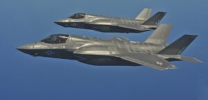 Aerial refueling of F-35 Lightning II Joint Strike Fighters at Eglin AFB, Fla.