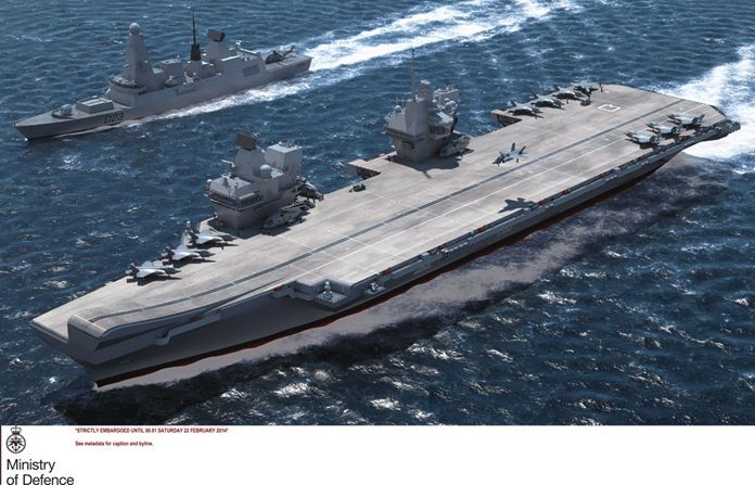 HMS Queen Elizabeth CGI image