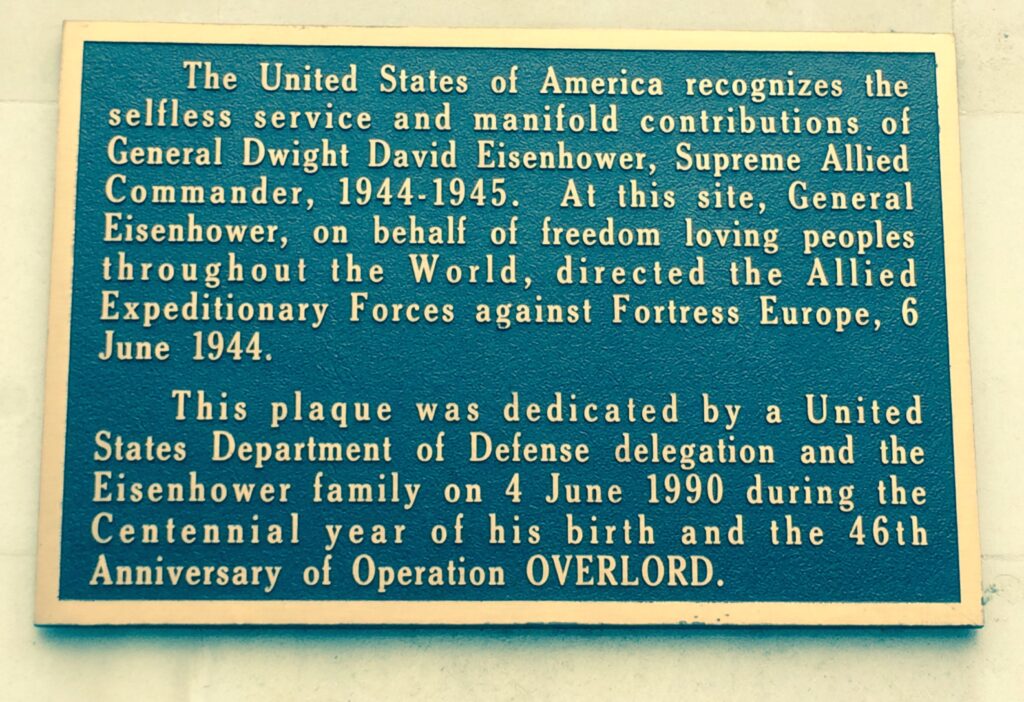 D-Day memorial plaque in London St. James's Square
