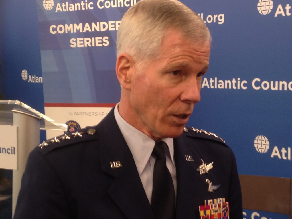 Gen. William Shelton, commander of US Air Force Space Command.
