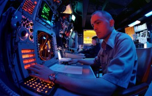 A Navy electronic warfare technician.