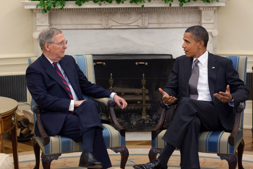 Obama and Mitch McConnell