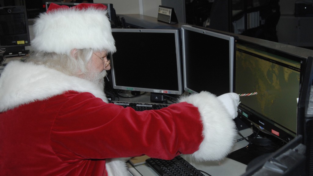 Santa planning at NORAD